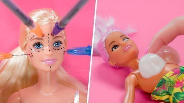 '5 PLASTIC SURGERY DIY HACKS FOR BARBIE'