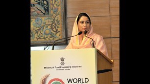 'Union Minister Smt. Harsimrat Kaur Badal speaks on World Food Day India 2017'