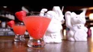 'Benihana\'s Signature Strawberry Saketini Cocktail Recipe | Drink Ideas | Happiest Hour'