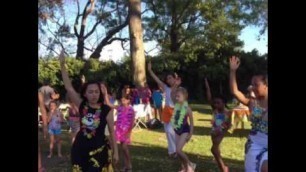 'HOT HULA fitness® Demo at Mikaylas 7th Birthday Luau Party!'