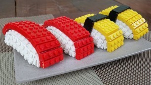 'Lego Sushi - Lego In Real Life | Stop Motion Cooking & ASMR'