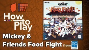 'Mickey and Friends Food Fight - BoardGameGeek How to Play'