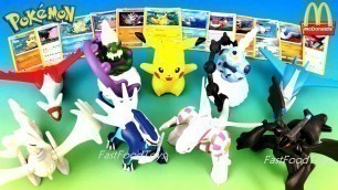 '2018 McDONALDS POKEMON CARDS HAPPY MEAL TOYS FREE HOLO TCG FULL SET 12 8 LEGENDARY POKEMON UNBOXING'