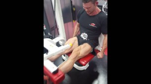 'Leg extention at Camperdown Fitness Sydney\'s number 1 gym 