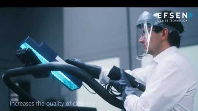 'COVID 19 Disinfection of fitness center with UV C light Efsen distributed by FDS'