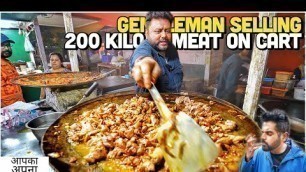 '150/- Rs Only Gurgaon Gentleman ka Bhuna Meat, Tawa Chicken, Cocktail Chicken | Street Food of Delhi'