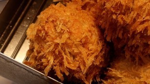 'Very Crispy Fishcake Croquette(Cheese, Meat and Spicy Meat) - Korean Street Food'