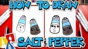 'How To Draw Funny Salt And Pepper Shakers'