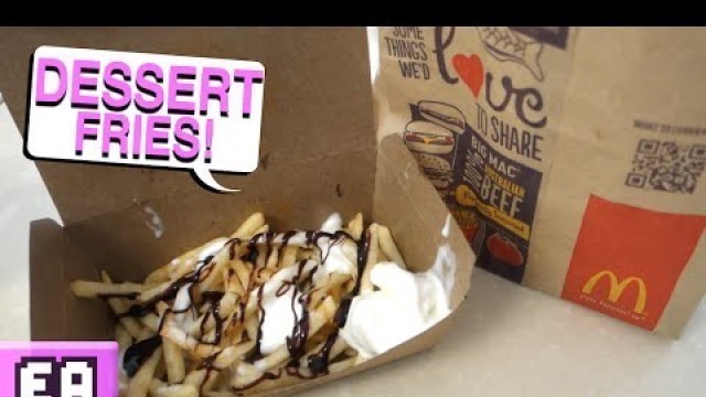 'McDonalds Dessert Fries Menu Hack (McChoco Potato) Mukbang'