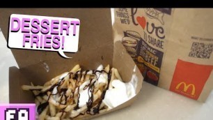 'McDonalds Dessert Fries Menu Hack (McChoco Potato) Mukbang'