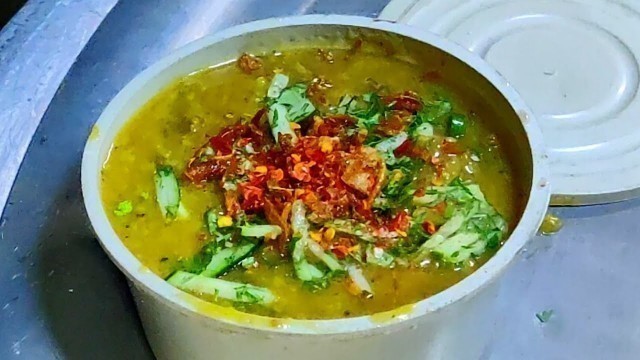 'Bangladeshi Shahi Haleem | Street Food Cart Haleem Making'