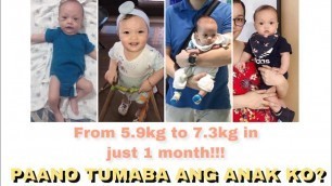 'PAANO TUMABA ANG ANAK KO? | Healthy Weight Gain | Underweight Baby | Marga Diaries'