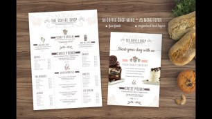 'Coffee Menu and Coffee Flyer Brochure Template | Creative Market'