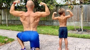 '5 Year Old Kid & Bodybuilder. Workout Inspiration and Motivation'