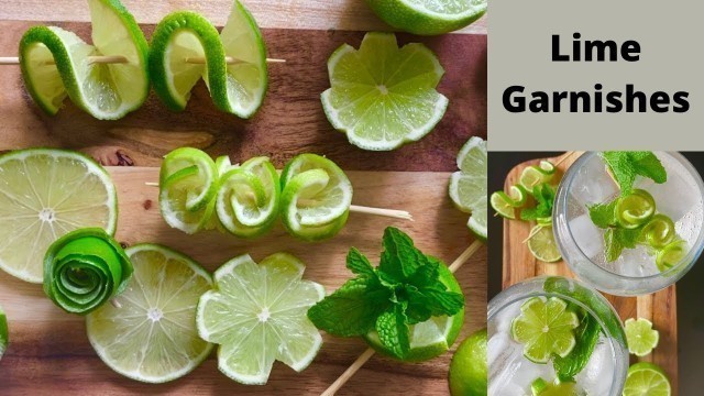 'Lime Cocktail Garnish Ideas!'