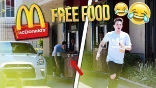 'How to Get FREE FOOD at McDonalds!! *IT WORKED*'