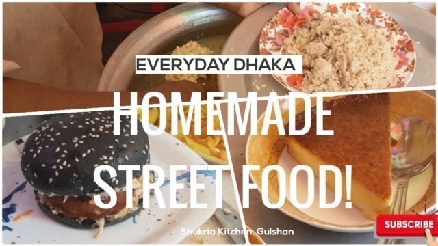 'কি পাওয়া যায় হোমমেড স্ট্রিটফুড কার্টে? । Shukria Kitchen | Street food Cart at Gulshan'