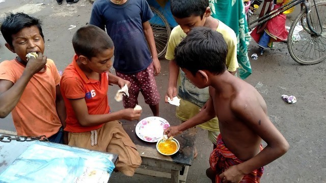 'Street Kids Enjoying Evening Snacks | Street Food Cart'