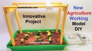 'new innovative ideas in agriculture working model | inspire award science project | howtofunda'