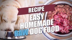 'Easy Homemade Raw Dog Food Recipe (Fast and Healthy)'