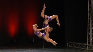 'Pole Fitness Vejle - DM poledance 2016 - Franciska og Lia'