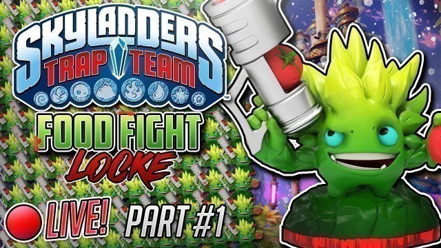 'Skylanders Trap Team Food Fight Locke! [LIVE] (Part 1)| Mikeinoid'