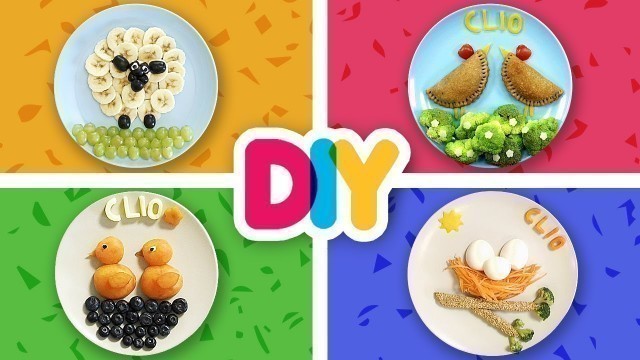 '4 EASY Food Art FARM ANIMAL Snacks made with love | Healthy-n-Yummy | DIY Labs'