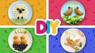 '4 EASY Food Art FARM ANIMAL Snacks made with love | Healthy-n-Yummy | DIY Labs'