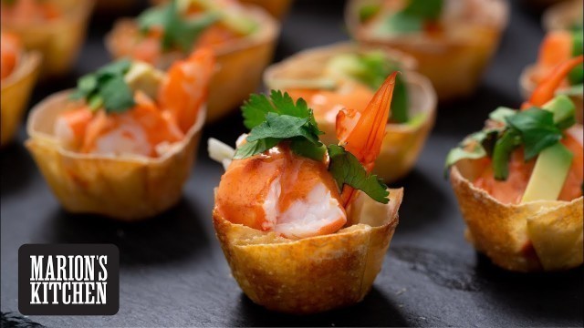 'Prawn Cocktail Wonton Cups - Marion\'s Kitchen'