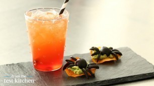 'Bloody Fizz Cocktail and Black Widow Spider Bites - From the Test Kitchen'