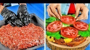 'Mouth-Watering Giant Burger || Delicious Food Recipes'