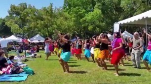 'Hot Hula fitness at Aloha Festival 2014 Leg and Ab Part 1'