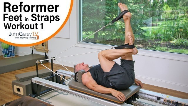 'Beginner Pilates Reformer Feet in Straps Workout'