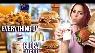 'EATING ALL OF MCDONALDS INTERNATIONAL GLOBAL MENU'