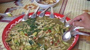 'Laos Food,Bamboo shoot soup'