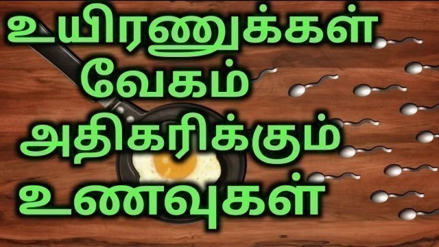 'Sperm count increase food in tamil/விந்தணுவை அதிகரிக்கும் உணவுகள்/sperm volume incresae food'