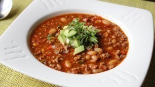 'Italian Sausage Chili - Spicy Sausage & White Bean Chili Recipe'