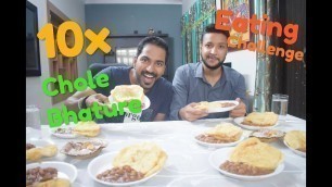 '10 X Chole Bhature Eating Challenge | Food Eating Competition'