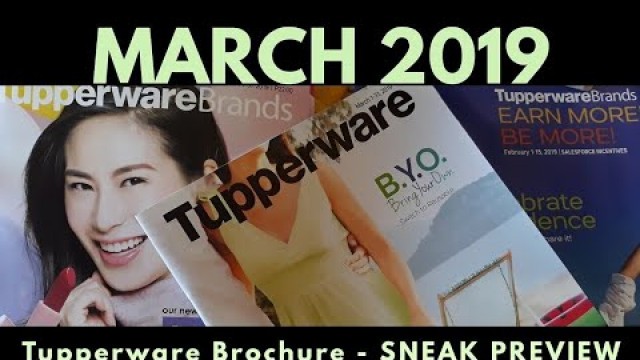 'BUSINESS 101 - March 2019 Tupperware Philippines Brochure (Sneak Preview)'