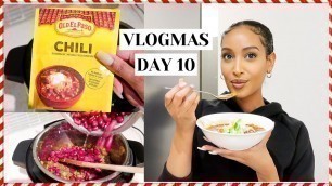 'MAKING CHILLI FOR DINNER TONIGHT Quick Chilli Recipe Vlogmas Day 10'