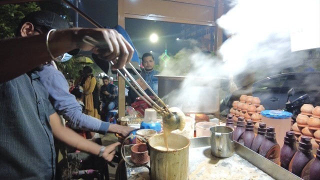 'Tandoori Tea - মটকা চা - Amazing STREET FOOD in Dhaka - Bangladesh | Food Cart'