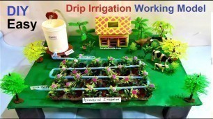 'drip irrigation agriculture working model for science project exhibition | DIY | howtofunda'