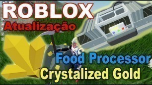 'SKYBLOCK - Como Conseguir Crystalized Gold - Food Processor - Cristal de ouro - ouro cristalizado'