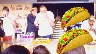 'Joey Chestnut Breaks World Record Taco Eating 126 tacos in 8 min.'