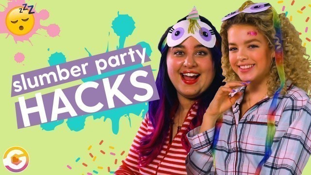 'DIY Slumber Party Life Hacks | Unicorn Toys, LED Emoji Balloons, Glow Cotton Candy'