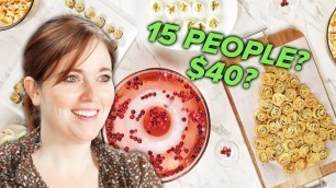 'I Tried To Host A Cocktail Party For 15 People For $40 • Tasty'