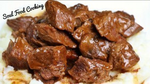 'Beef Tips Recipe - How to Make Beef Tips and Gravy'