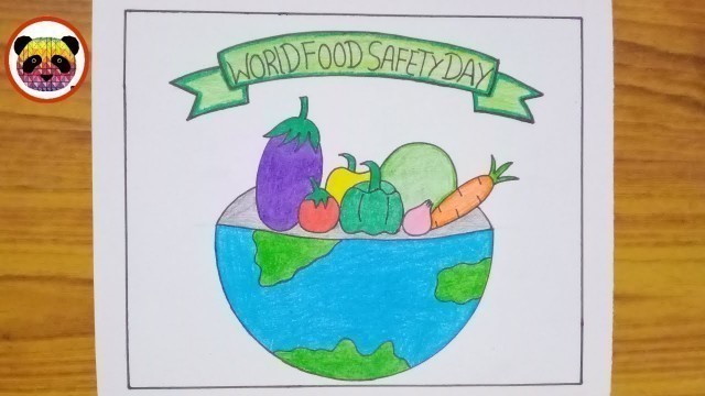 'How to draw world food safety day drawing /world food safety Day poster drawing /food drawing.'