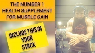 'The number 1 supplement for muscle gain. #musclemass #musclegain #fitness'