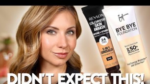 'Are These Too Good To Be True?! IT Cosmetics BYE BYE Foundation SPF 50+ and New Drugstore Concealer'